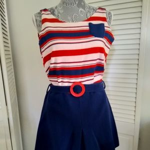 Vintage Women's one piece swimsuit Beachwear